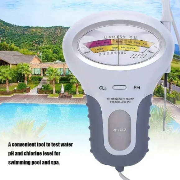 pH & chlorine meter, tester, pool spa aquarium bath gardening - Picture 2 of 4